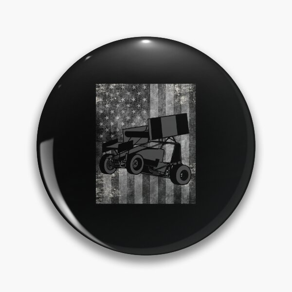 Item preview, Black And Grey American Flag Dirt Track Racing designed and sold by Ginger217.