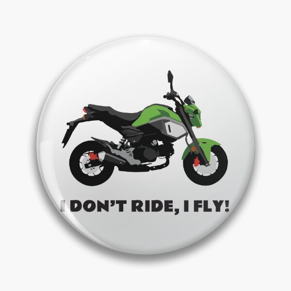 Item preview, I don't ride, I fly! Honda Grom Incredible Green 2020 designed and sold by WiredDesigns.