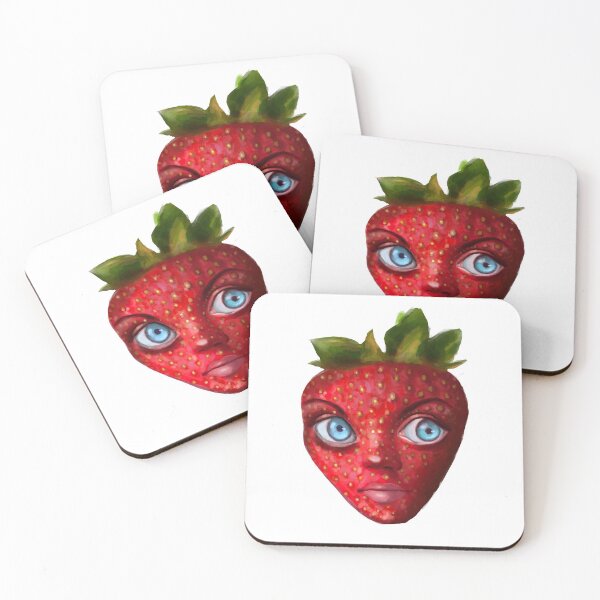 Item preview, Weird Strawberry Face  designed and sold by leahyen321.