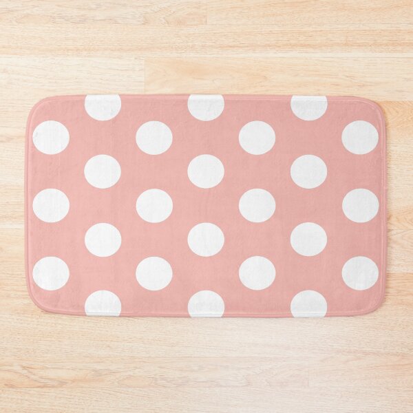 Item preview, Large WHITE and BABY PINK POLKA DOTS designed and sold by RachelMacht.