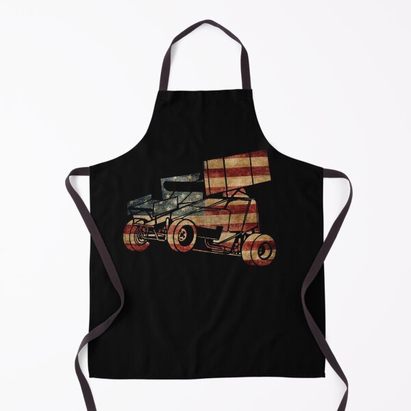 Item preview, Vintage Distressed Sprint Car Racing American Flag Dirt Track designed and sold by Ginger217.