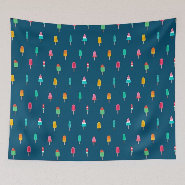 Item preview, Summer Popsicles-Navy Blue designed and sold by SoulDesignsCo.