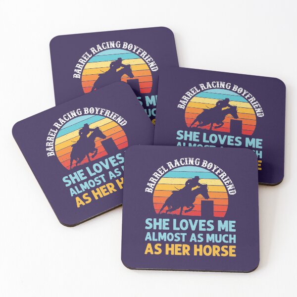 Item preview, Barrel Racing Boyfriend She Loves Me Almost as Much as Her Horse designed and sold by jaygo.