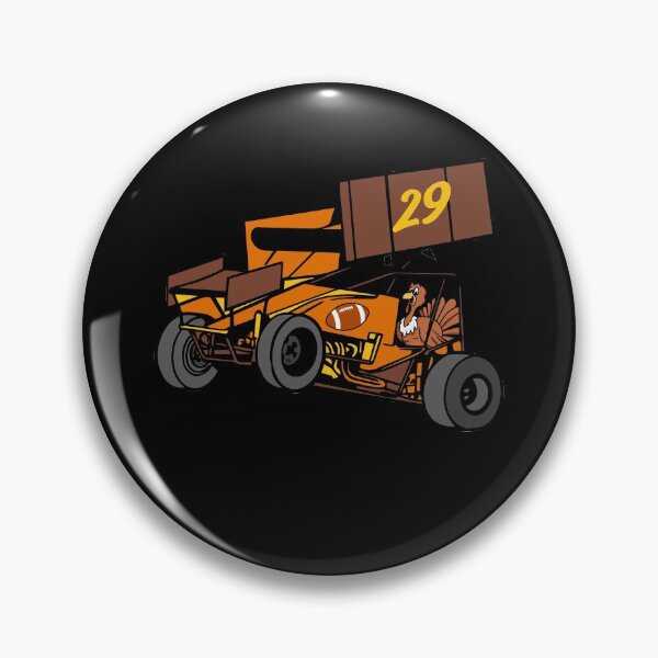 Item preview, Thanksgiving Football Lovers Turkey Driving Dirt Track Racing Sprint Car designed and sold by Ginger217.