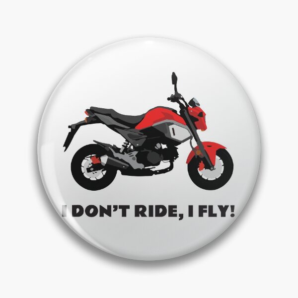 Item preview, I don't ride, I fly! Honda Grom Cherry Red 2020 designed and sold by WiredDesigns.