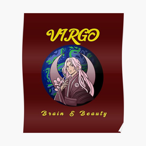 "Virgo the Brain and Beauty" Poster for Sale by CrownStar Redbubble