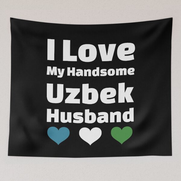 Item preview, I Love My Handsome Uzbek Husband - Uzbekistan Husband designed and sold by DiceNLDesigns.