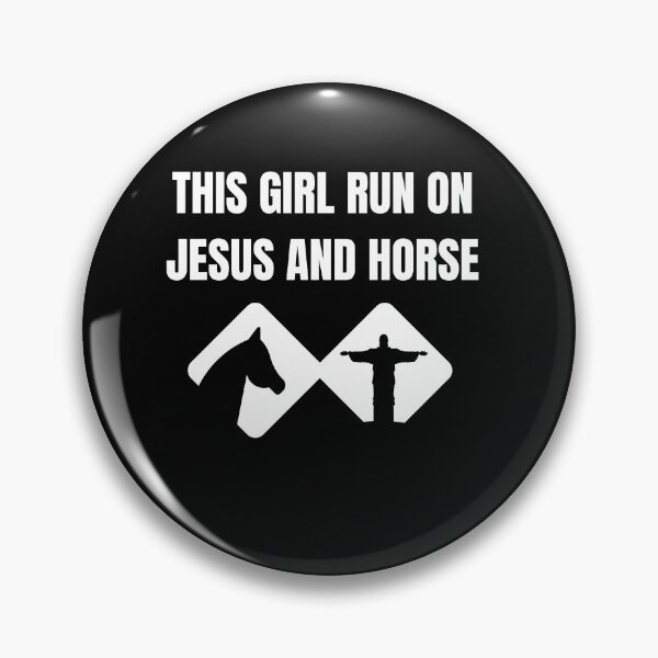 Item preview, This Girl Run On Jesus And Horse Women Christian designed and sold by Anton Ashraf.