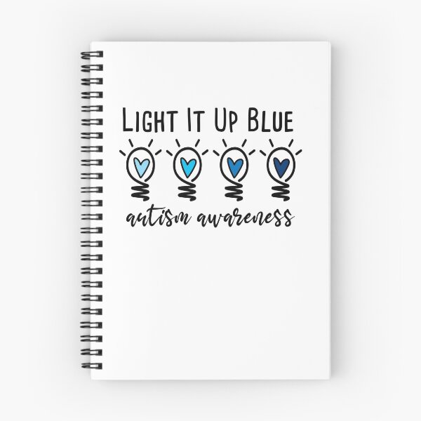 Item preview, Light It Up Blue Autism Awareness Blue Hearts Color Spectrum designed and sold by Rabbitti.