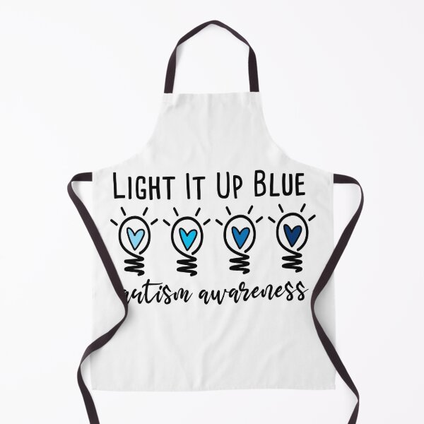 Item preview, Light It Up Blue Autism Awareness Blue Hearts Color Spectrum designed and sold by Rabbitti.