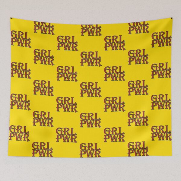 Item preview, Girl Power Lettering Red & Dark Green Text designed and sold by Alexander Wingate.