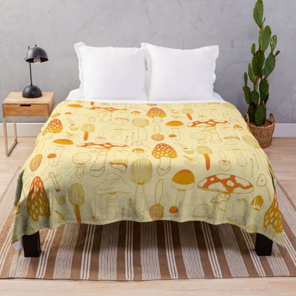 Item preview, Assorted Mushrooms - Orange and Yellow Mushroom Pattern designed and sold by TheRainbowRoom.