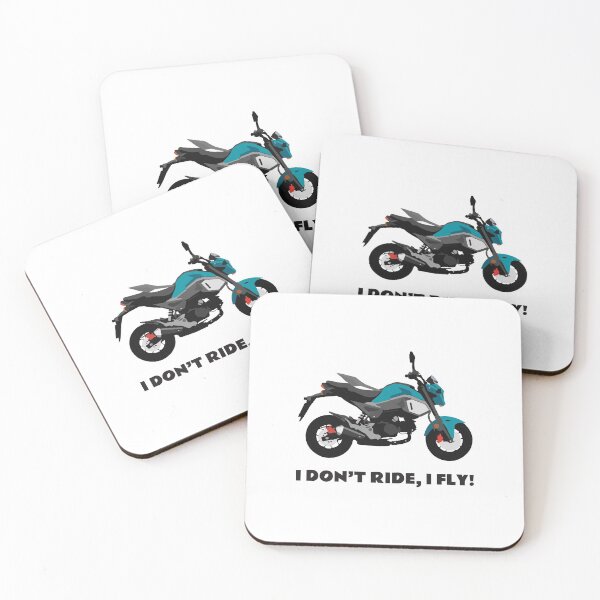 Item preview, I don't ride, I fly! Honda Grom Blue Raspberry 2020 designed and sold by WiredDesigns.