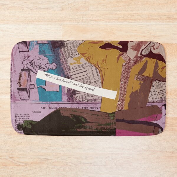 Item preview, Fine Fellow - original mixed media collage designed and sold by KellySchaub.