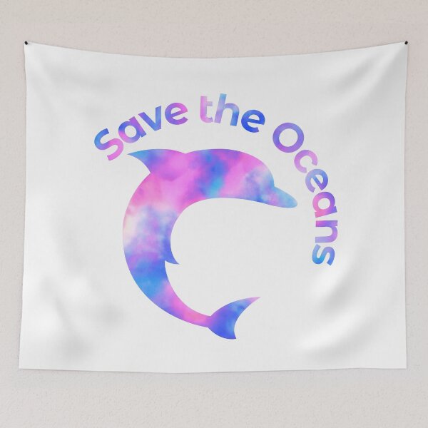 Item preview, Tie Dye Dolphin, Save the Oceans designed and sold by TalesOfScience.