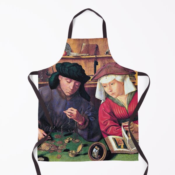 Item preview, The Moneylender and his Wife - Quentin Matsys designed and sold by brushandframes.
