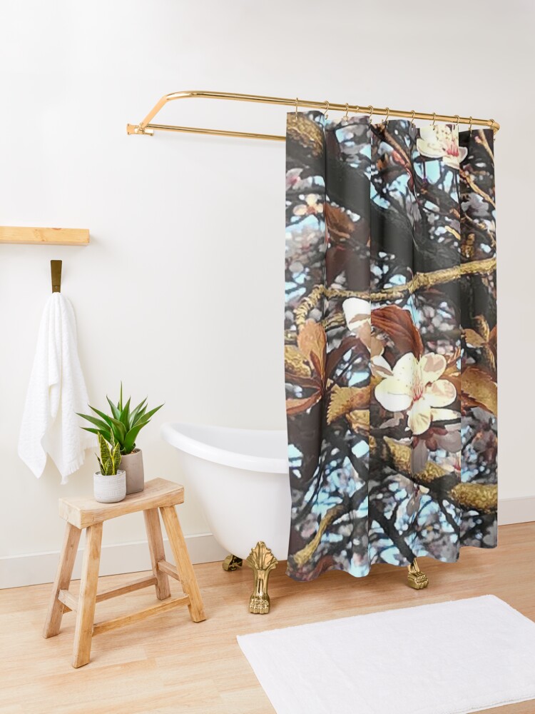 Alternate view of The Spring gives you happiness Shower Curtain