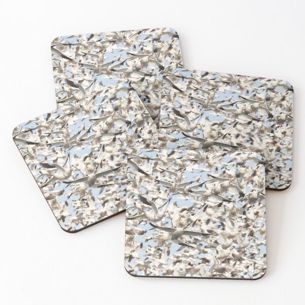 Item preview, Snow Geese Migration Photo, a flock in flight. designed and sold by montanaartist.