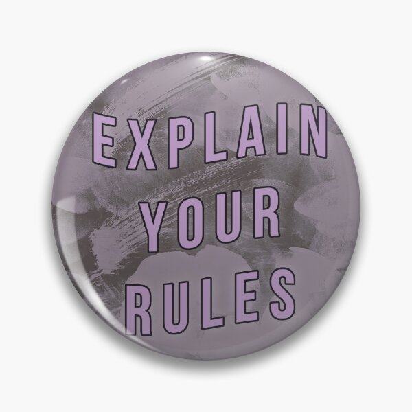 Item preview, Explain Your Rules Poster&Stickers designed and sold by Valeria Nikitina.