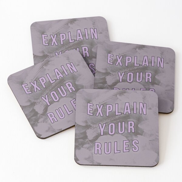 Item preview, Explain Your Rules Poster&Stickers designed and sold by Valeria Nikitina.