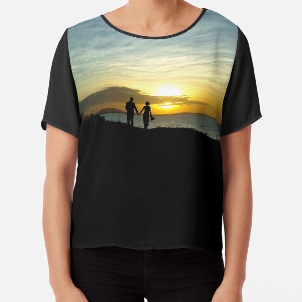 Hand in Hand into the Sunset Chiffon Top