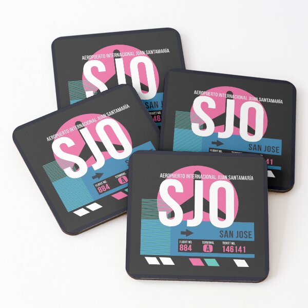 Item preview, San Jose, Costa Rica (SJO) Airport Code Baggage Tag designed and sold by SLAG-Creative.