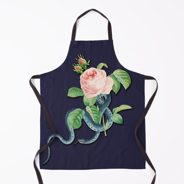 Item preview, Vintage Blue Tree Snake and PinkRoses designed and sold by chimakingthings.
