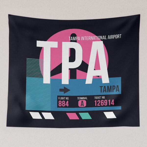 Item preview, Tampa, Florida (TPA) Airport Code Baggage Tag designed and sold by SLAG-Creative.