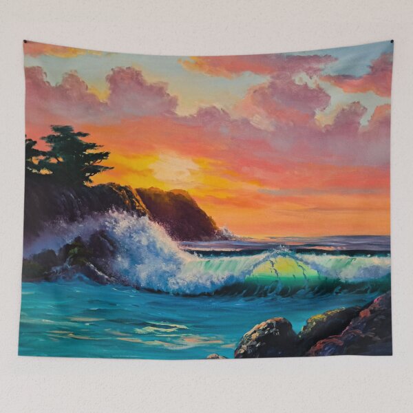 Item preview, Cliffside Stormy Waves designed and sold by MagicEmpress.