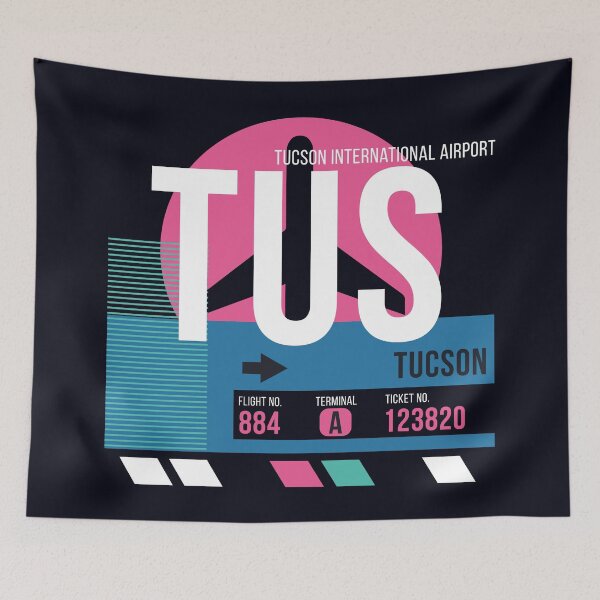 Item preview, Tucson, Arizona (TUS) Airport Code Baggage Tag designed and sold by SLAG-Creative.