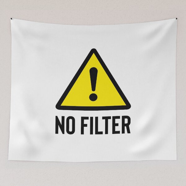 Item preview, Danger No Filter Warning  designed and sold by Paul Foreman.