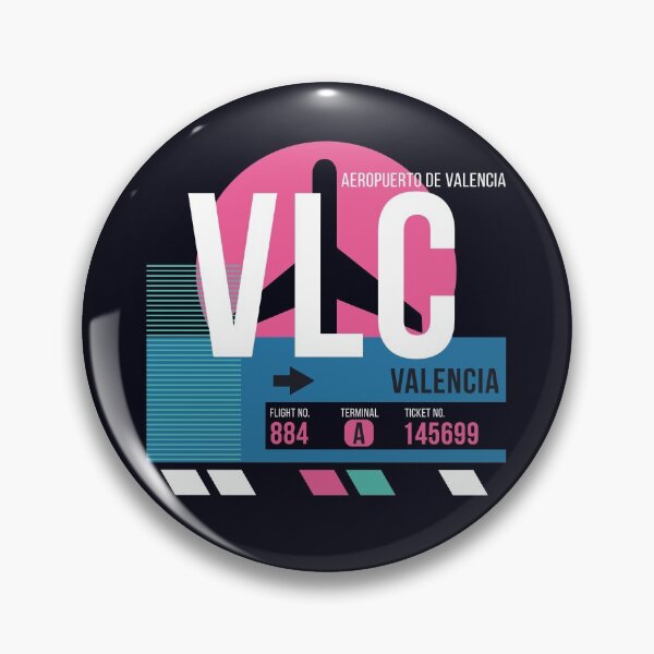 Item preview, Valencia, Spain (VLC) Airport Code Baggage Tag designed and sold by SLAG-Creative.