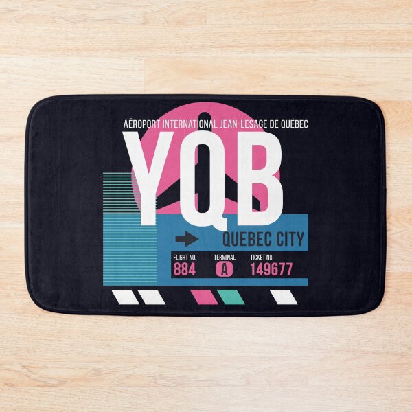 Item preview, Quebec City (YQB) Airport Code Baggage Tag designed and sold by SLAG-Creative.