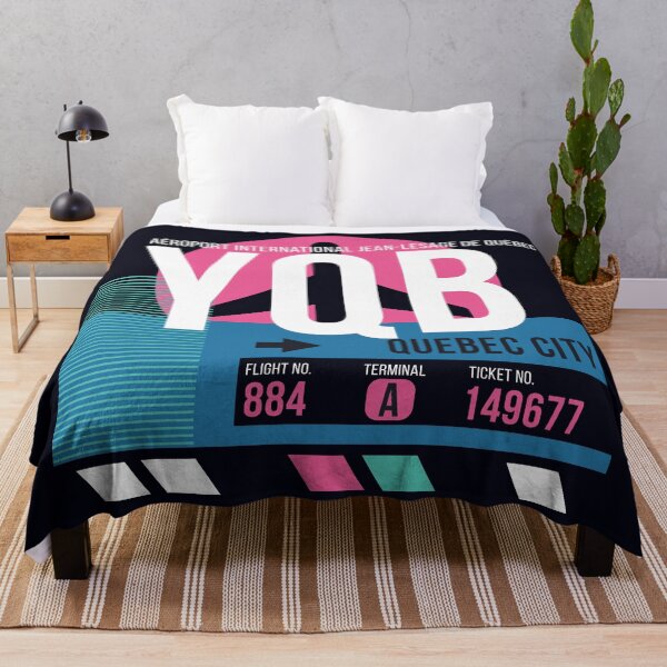 Item preview, Quebec City (YQB) Airport Code Baggage Tag designed and sold by SLAG-Creative.