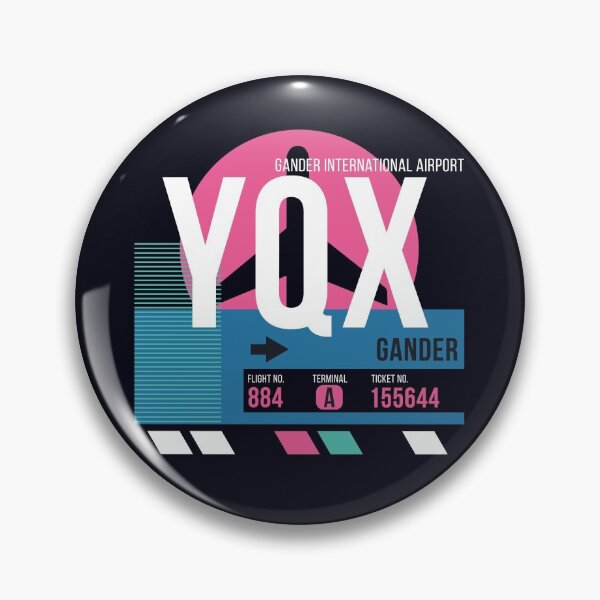 Item preview, Gander, Newfoundland (YQX) Airport Code Baggage Tag designed and sold by SLAG-Creative.