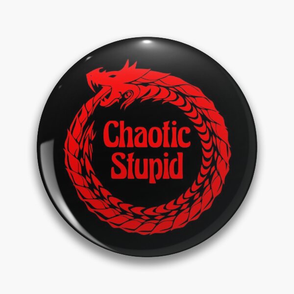 Item preview, Chaotic Stupid Alignment Funny Tabletop RPG Vintage Retro designed and sold by WPahat.