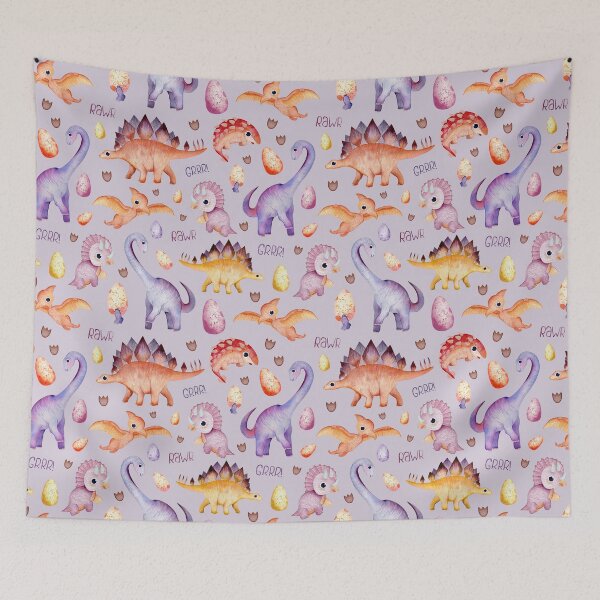 Item preview, Dinosaurs watercolor pattern designed and sold by AnjeseAnna.