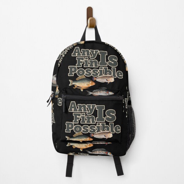 Item preview, Any Fin Is Possible - Funny Fishing Pun designed and sold by RomeoSketches.