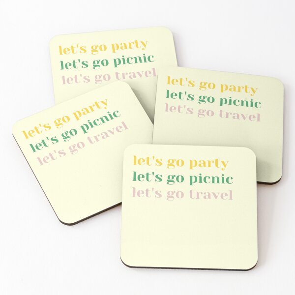 Item preview, lets go party picnic travel designed and sold by cheriecho.