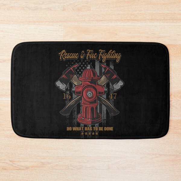 Item preview, Rescue & Fire Fighting, Est. 16, Fire Hydrant & Crossed Axes designed and sold by Xeuno.