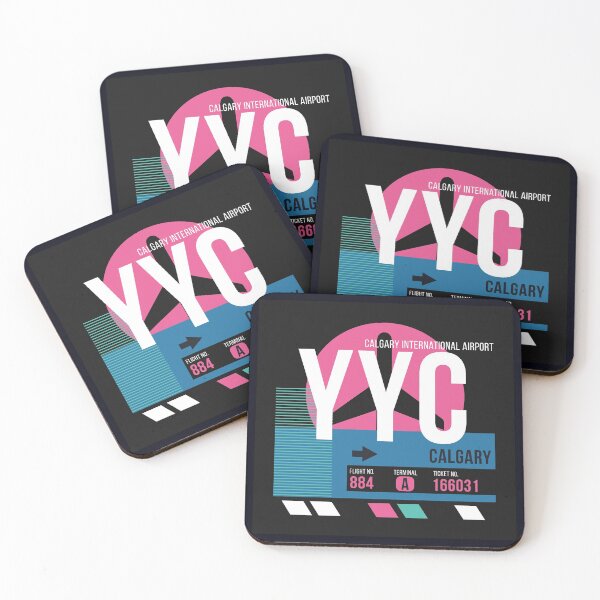 Item preview, Calgary, Alberta (YYC) Airport Code Baggage Tag designed and sold by SLAG-Creative.