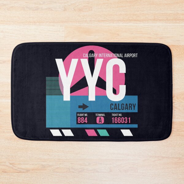Item preview, Calgary, Alberta (YYC) Airport Code Baggage Tag designed and sold by SLAG-Creative.