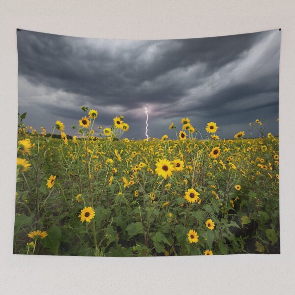 Item preview, Summer Lightning Storm in a Field of Sunflowers designed and sold by Andy Heatwole.