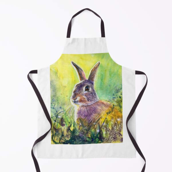 Item preview, Spring hope: watercolour painting of a wild rabbit designed and sold by Double Dutch Designs.
