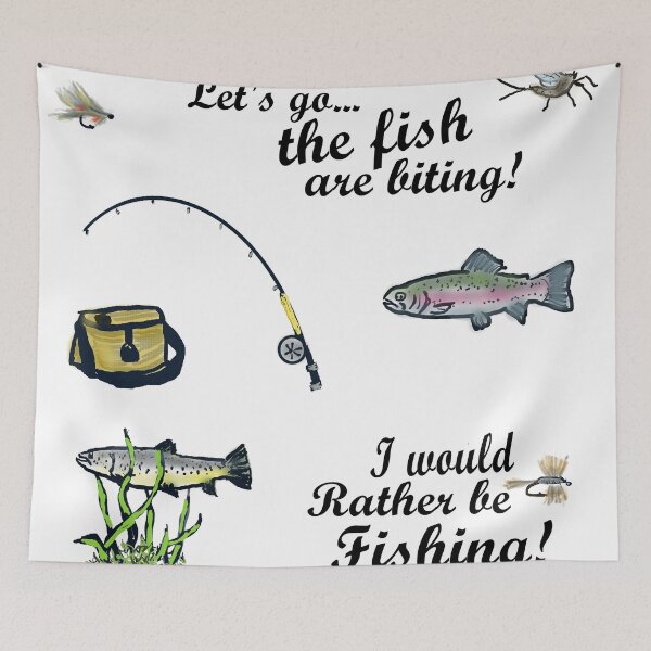 Item preview, Let's go Fishing! designed and sold by MountMercantile.