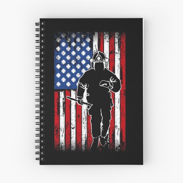 Item preview, FireFighter Rescue, Fireman Silhouette ,US Flag Patriotism designed and sold by Xeuno.