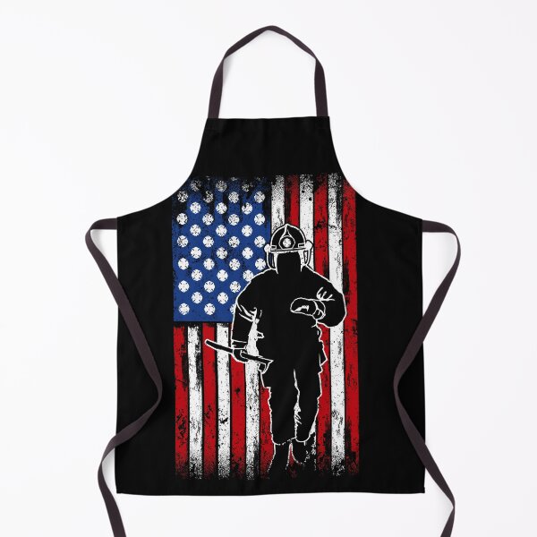 Item preview, FireFighter Rescue, Fireman Silhouette ,US Flag Patriotism designed and sold by Xeuno.