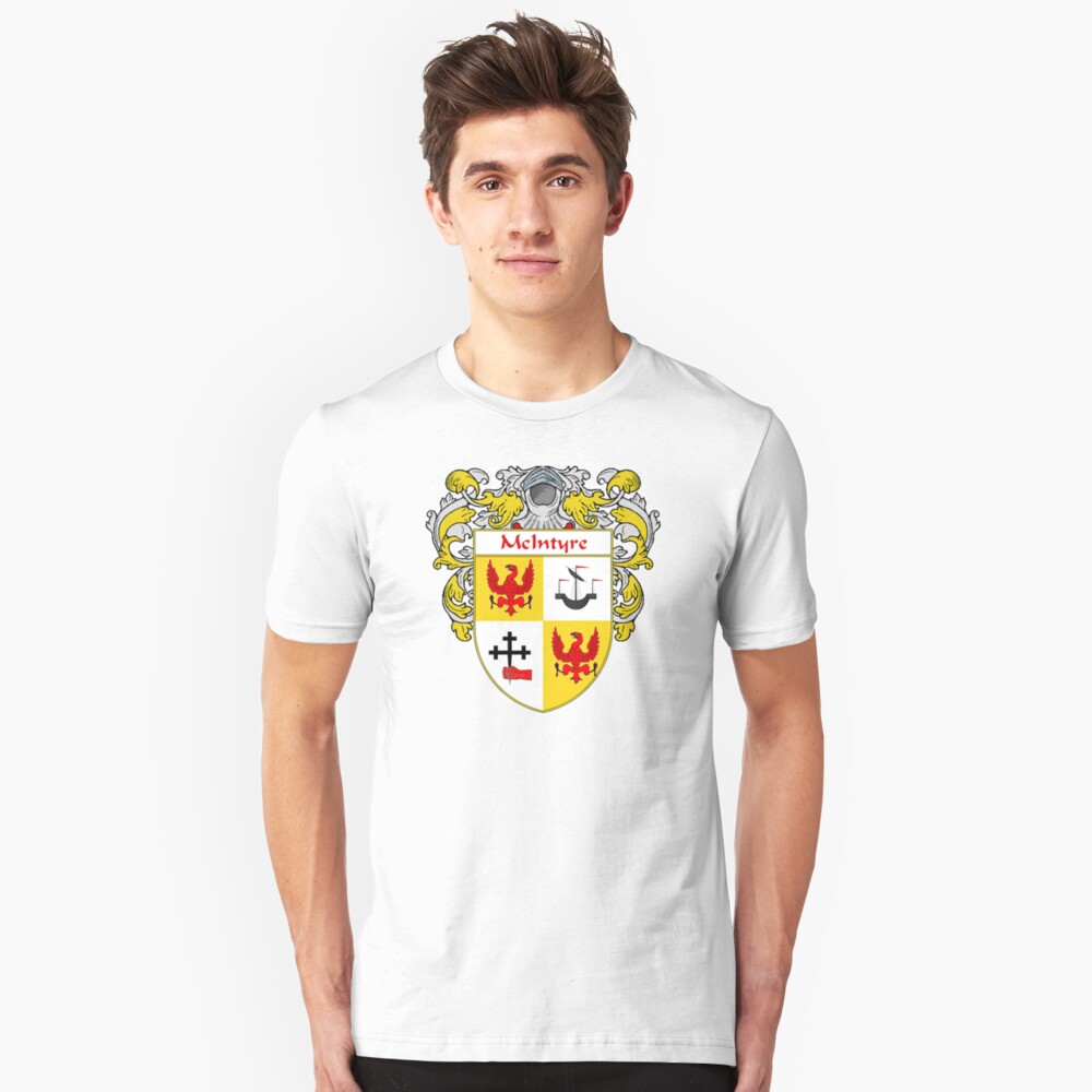 mcintyre-coat-of-arms-family-crest-t-shirt-by-irisharms-redbubble