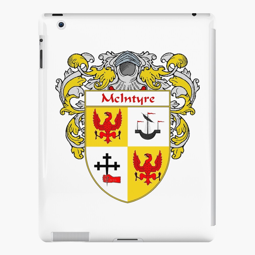 mcintyre-coat-of-arms-family-crest-ipad-case-skin-for-sale-by