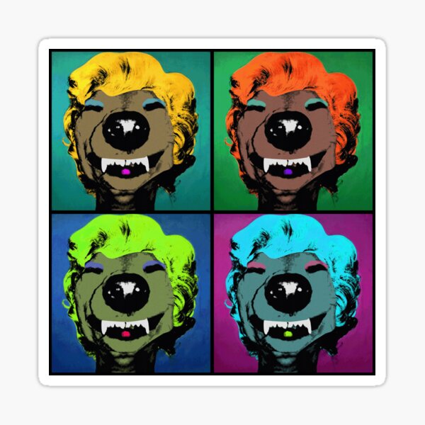 Marilyn Muttroe Sticker